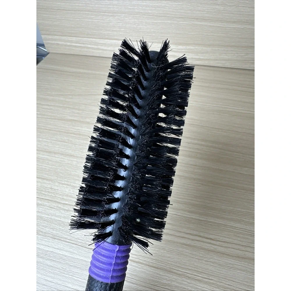 Vintage Breck Round Hair Brush Black Purple 90s